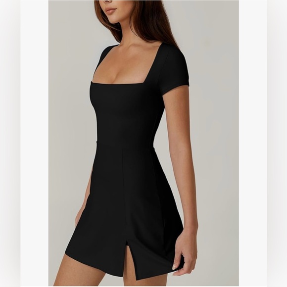 Elegant Black Mini Dress - Picture 2 of 16